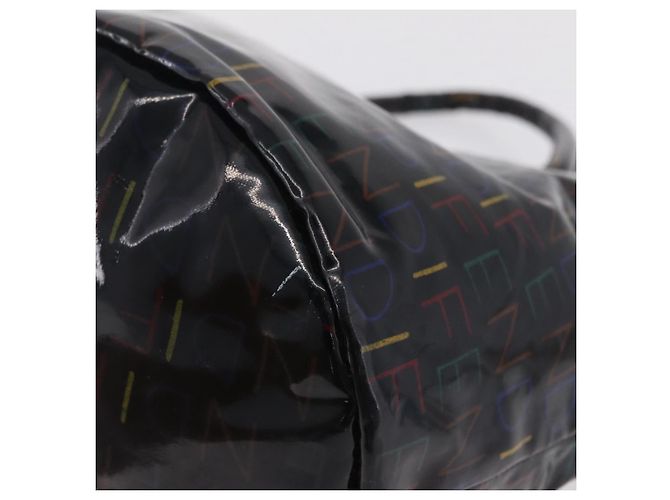 FENDI Hand Bag Patent leather Black Gold - vista 11