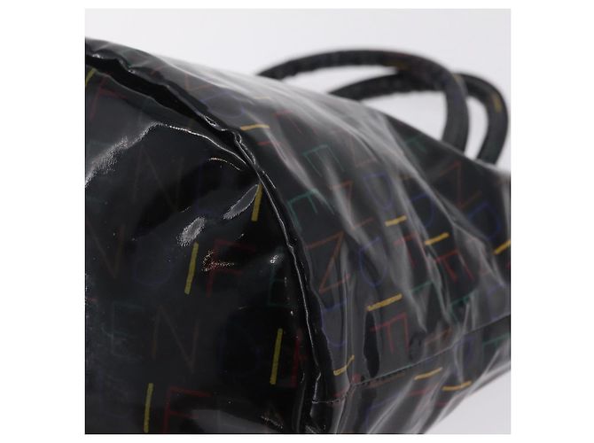 FENDI Hand Bag Patent leather Black Gold - vista 13