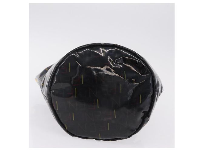 FENDI Hand Bag Patent leather Black Gold - vista 9