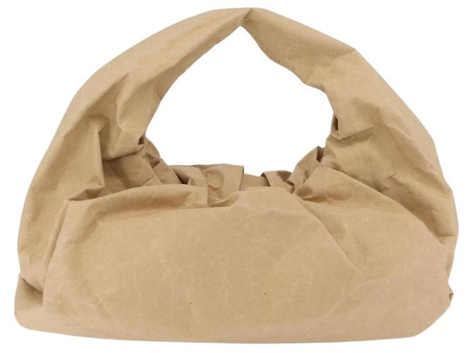 Bottega Veneta Sac à épaule en cuir Paper Beige - vue 2