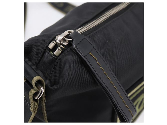 CHANEL Sports Line Shoulder Bag Canvas Black Silver CC - vista 16