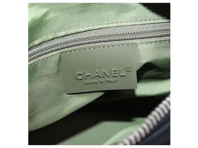 CHANEL Sports Line Shoulder Bag Canvas Black Silver CC - vista 17