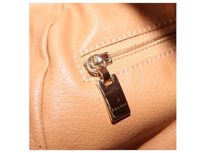 Céline CELINE Macadam Canvas Hand Bag PVC Leather Brown Gold - vista 21