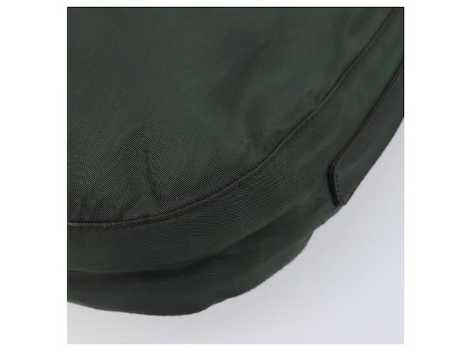 PRADA Schultertasche mit Kette aus Nylon Grün - Ansicht 10