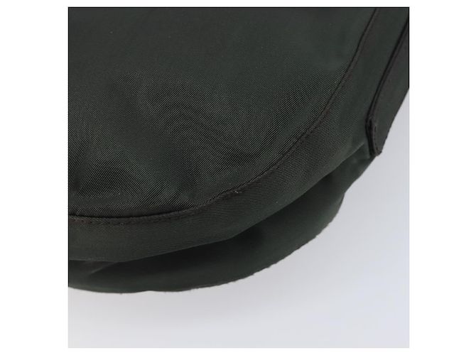PRADA Schultertasche mit Kette aus Nylon Grün - Ansicht 12