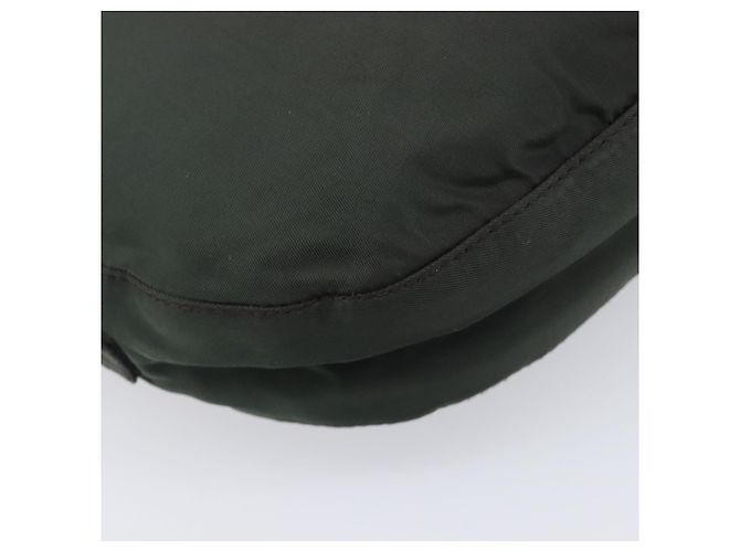 PRADA Schultertasche mit Kette aus Nylon Grün - Ansicht 13