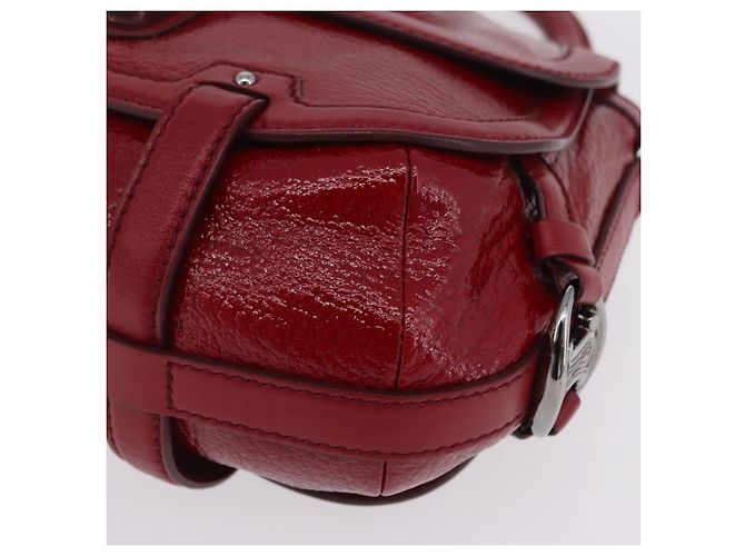 Céline CELINE Boogie Bag Handtasche Lackrot Silber - Ansicht 11