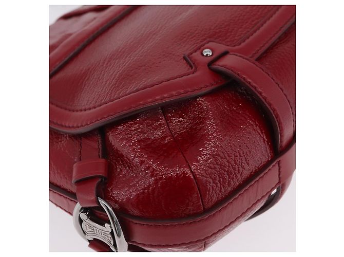 Céline CELINE Boogie Bag Handtasche Lackrot Silber - Ansicht 12