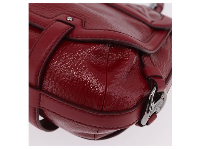 Céline CELINE Boogie Bag Handtasche Lackrot Silber - Ansicht 13