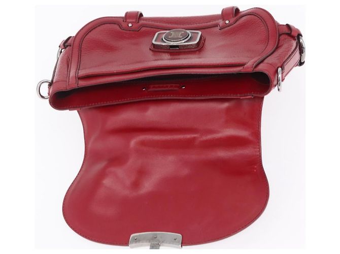 Céline CELINE Boogie Bag Handtasche Lackrot Silber - Ansicht 15