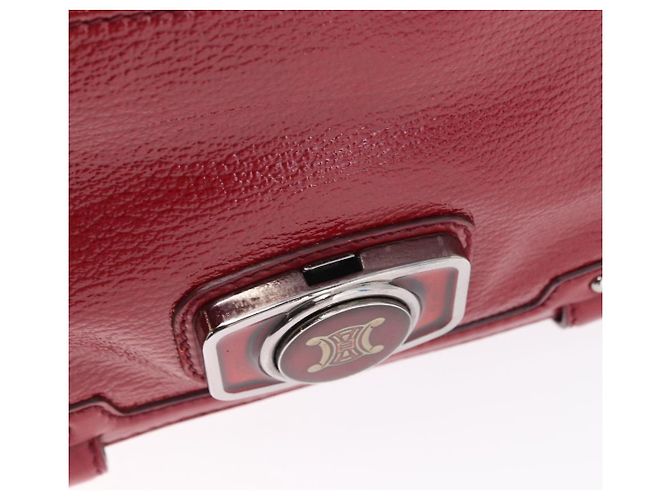 Céline CELINE Boogie Bag Handtasche Lackrot Silber - Ansicht 17