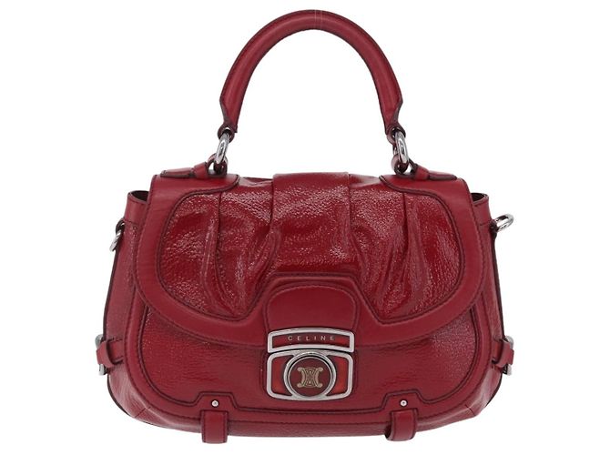 Céline CELINE Boogie Bag Handtasche Lackrot Silber - Ansicht 2