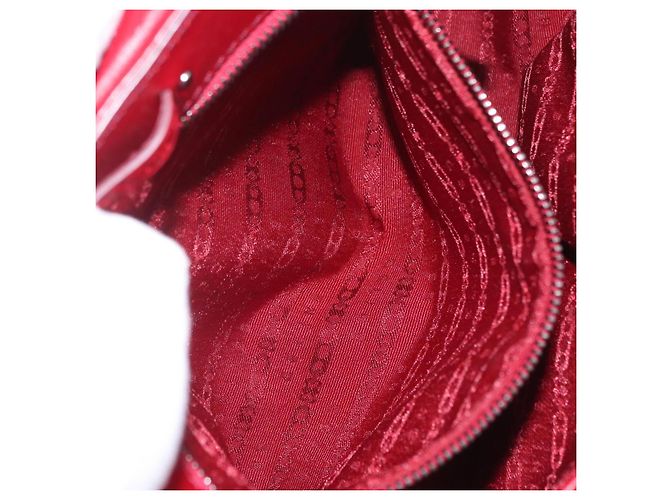 Céline CELINE Boogie Bag Handtasche Lackrot Silber - Ansicht 23