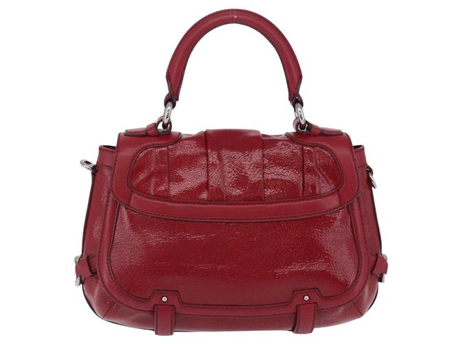 Céline CELINE Boogie Bag Handtasche Lackrot Silber - Ansicht 3