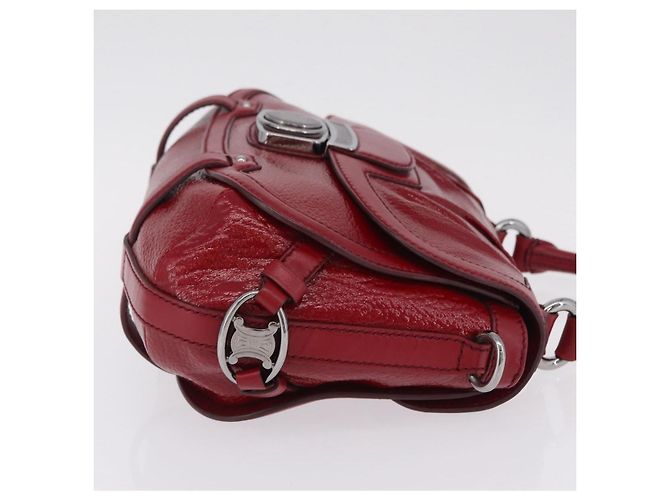 Céline CELINE Boogie Bag Handtasche Lackrot Silber - Ansicht 4
