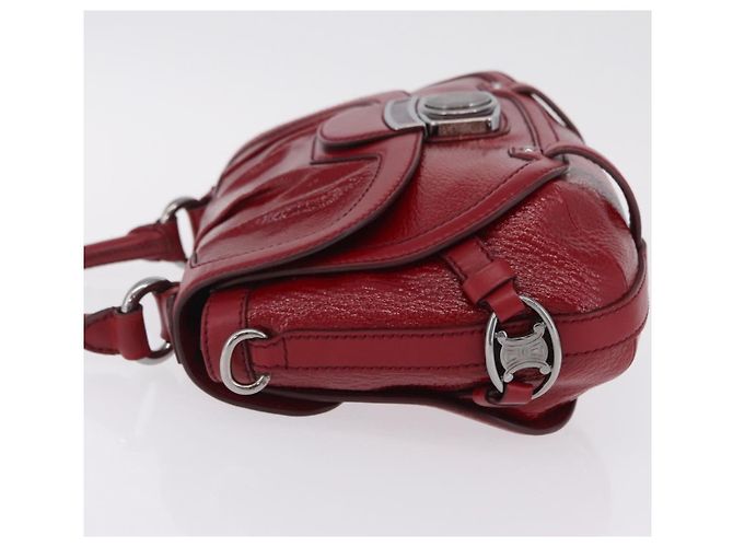 Céline CELINE Boogie Bag Handtasche Lackrot Silber - Ansicht 5