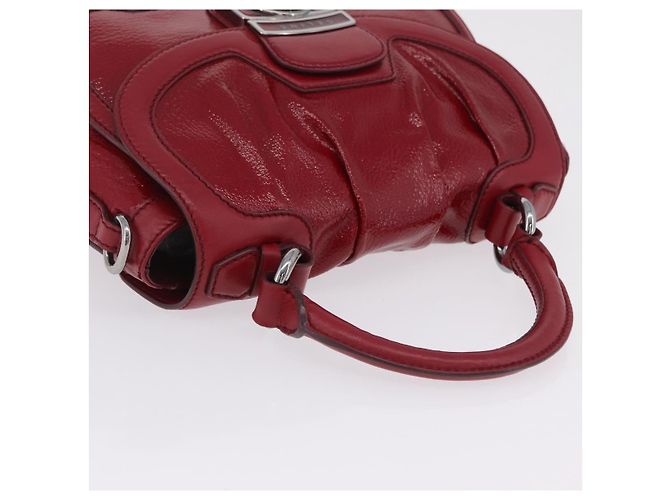 Céline CELINE Boogie Bag Handtasche Lackrot Silber - Ansicht 6