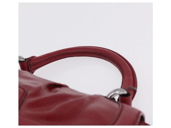 Céline CELINE Boogie Bag Handtasche Lackrot Silber - Ansicht 8