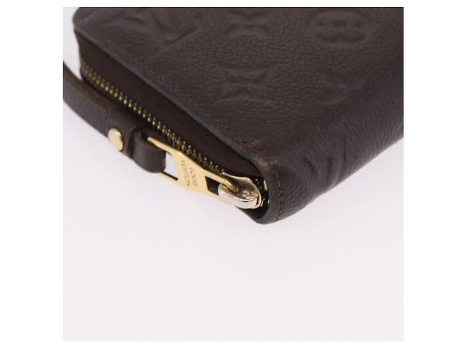 LOUIS VUITTON Monogram Empreinte Zippy Wallet Dark Brown M60548 LV - vista 14