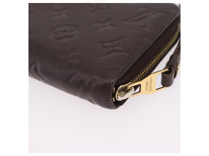 LOUIS VUITTON Monogram Empreinte Zippy Wallet Dark Brown M60548 LV - vista 17