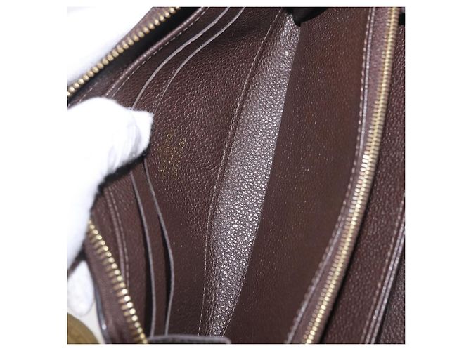 LOUIS VUITTON Monogram Empreinte Zippy Wallet Dark Brown M60548 LV - vista 20