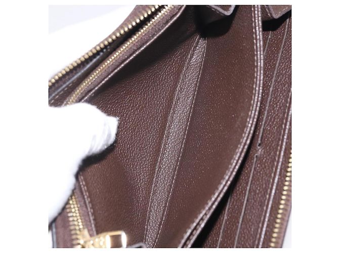 LOUIS VUITTON Monogram Empreinte Zippy Wallet Dark Brown M60548 LV - vista 21