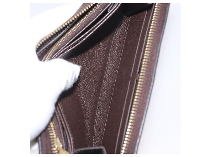 LOUIS VUITTON Monogram Empreinte Zippy Wallet Dark Brown M60548 LV - vista 22