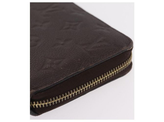 LOUIS VUITTON Monogram Empreinte Zippy Wallet Dark Brown M60548 LV - vista 4