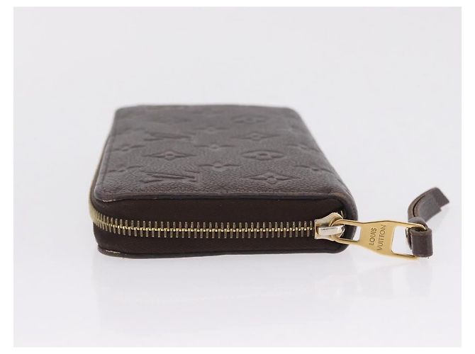 LOUIS VUITTON Monogram Empreinte Zippy Wallet Dark Brown M60548 LV - vista 5