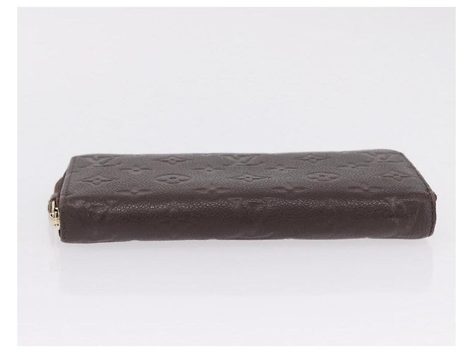 LOUIS VUITTON Monogram Empreinte Zippy Wallet Dark Brown M60548 LV - vista 7