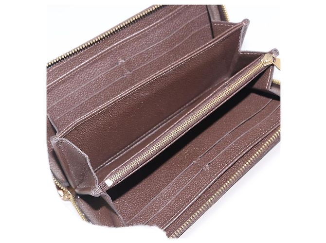 LOUIS VUITTON Monogram Empreinte Zippy Wallet Dark Brown M60548 LV - vista 9