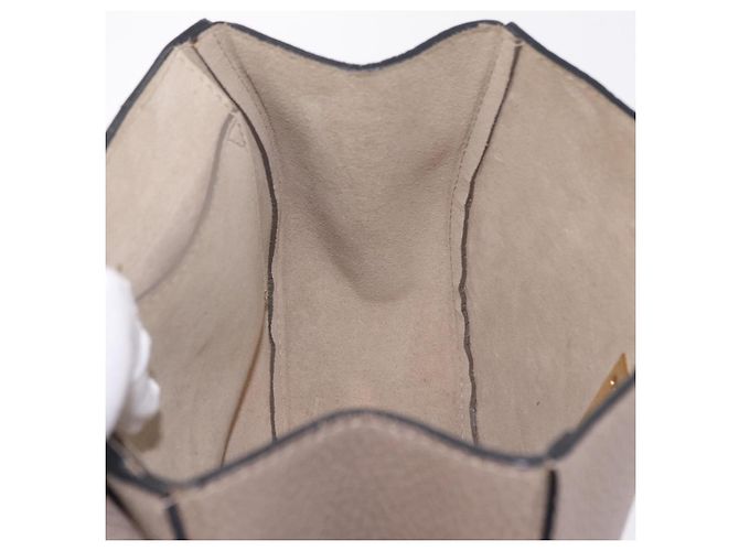 Chloé Chloe Chain Drew Shoulder Bag Leather Beige Gold Tone - vista 20