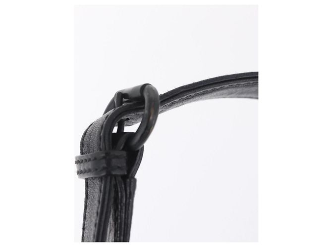 GUCCI GG Canvas Horsebit Shoulder Bag Black 101975 - vista 10