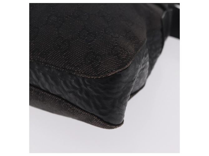 GUCCI GG Canvas Horsebit Shoulder Bag Black 101975 - vista 15