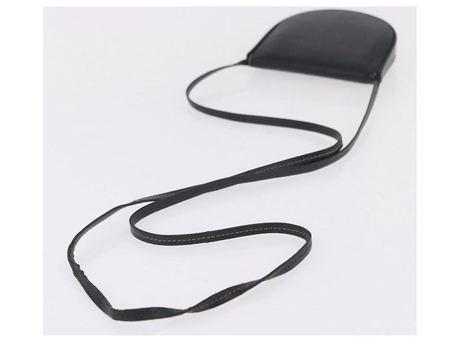 LOEWE Shoulder Pouch Heel Pouch Leder Schwarz - Ansicht 7