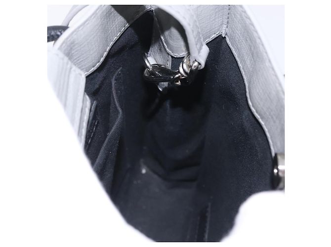 Balenciaga Hand Bag Leather 2way Gray Silver 693805 - vista 22