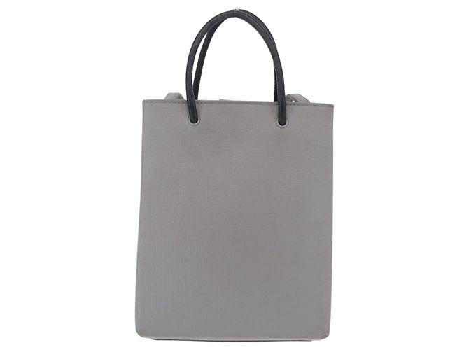 Balenciaga Hand Bag Leather 2way Gray Silver 693805 - vista 3