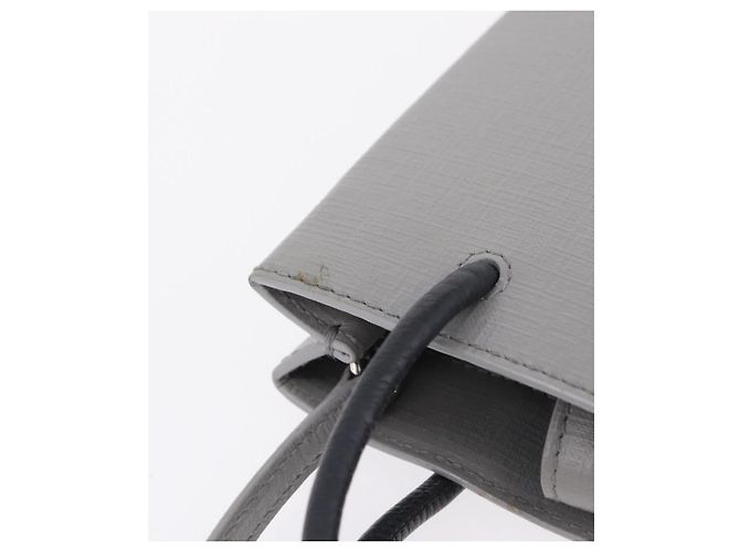 Balenciaga Hand Bag Leather 2way Gray Silver 693805 - vista 7