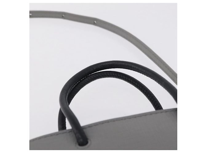 Balenciaga Hand Bag Leather 2way Gray Silver 693805 - vista 9