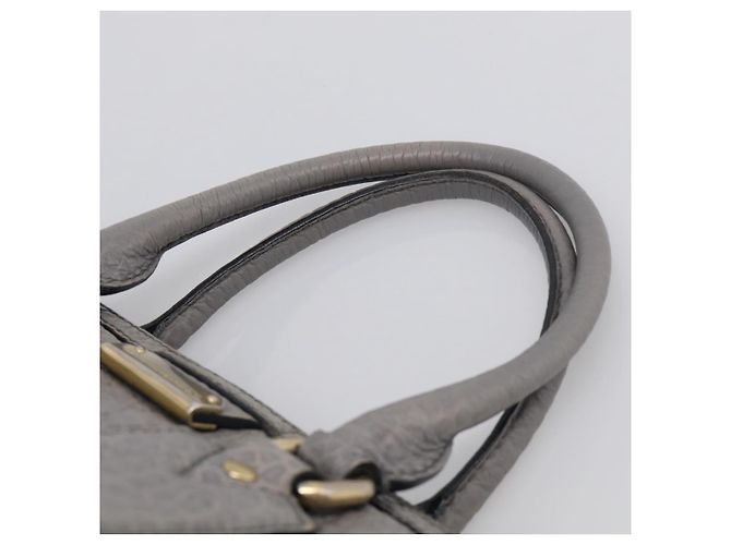BURBERRY Hand Bag Leather 2way Gray Gold - vista 8