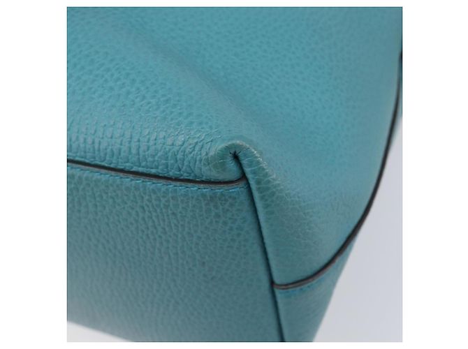 GUCCI Hand Bag Leather 2way Blue Gold 449659 - vista 16