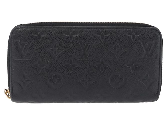 LOUIS VUITTON Monogram Empreinte Zippy Long Wallet Black M61864 LV - Ansicht 13