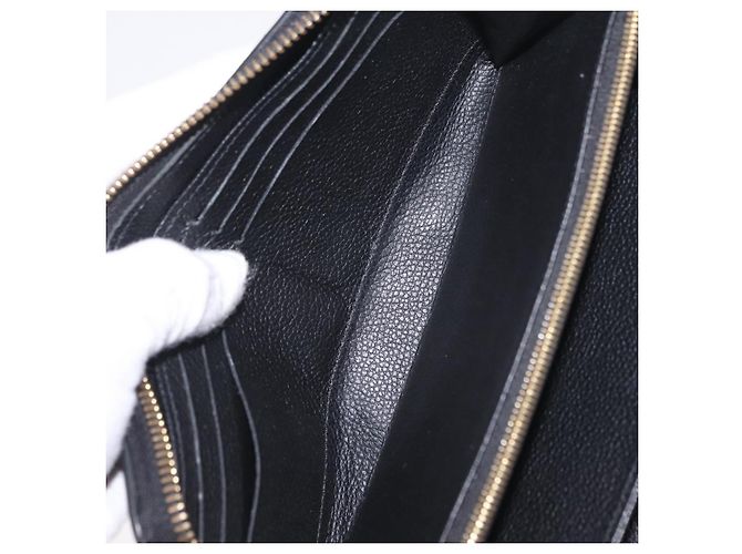 LOUIS VUITTON Monogram Empreinte Zippy Long Wallet Black M61864 LV - Ansicht 19
