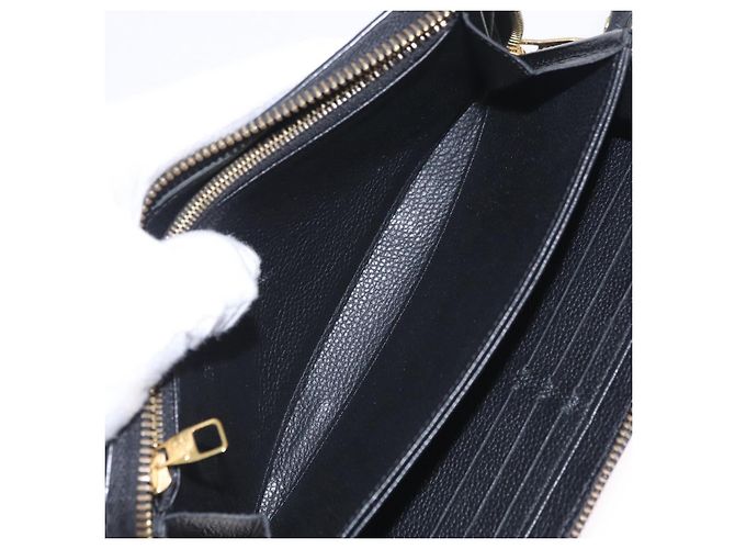 LOUIS VUITTON Monogram Empreinte Zippy Long Wallet Black M61864 LV - Ansicht 20