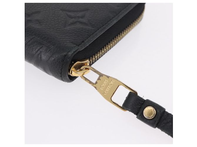 LOUIS VUITTON Monogram Empreinte Zippy Long Wallet Black M61864 LV - Ansicht 9