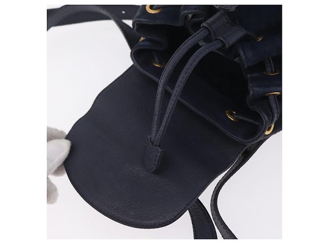 GUCCI Bamboo Backpack Suede Navy Gold 003 1998 0030 - vista 18