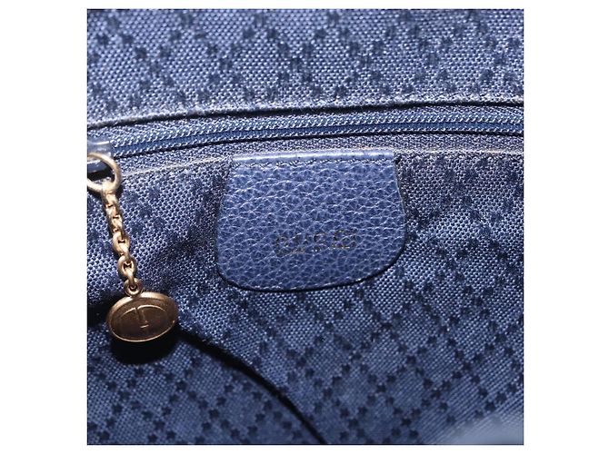 GUCCI Bamboo Backpack Suede Navy Gold 003 1998 0030 - vista 19