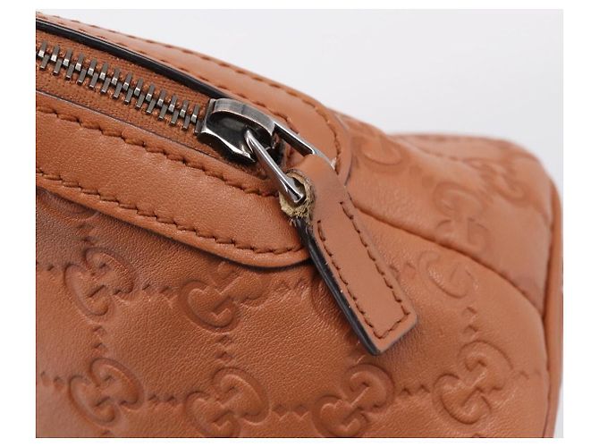 GUCCI Micro GG Canvas Guccissima Leather Outlet 2way Brown 341504 - vista 16