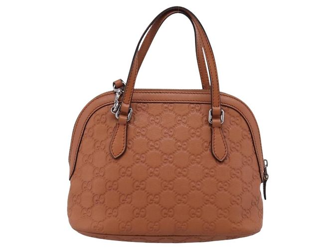 GUCCI Micro GG Canvas Guccissima Leather Outlet 2way Brown 341504 - vista 3