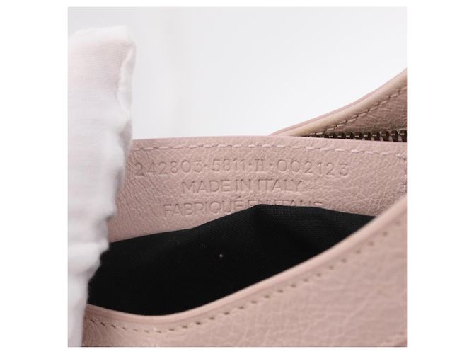 Balenciaga The Hip Shoulder Bag Leather Pink 242803 - vista 12